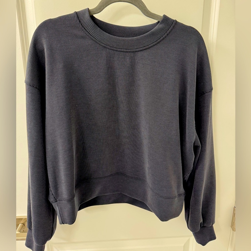 Lululemon Perfectly Oversized Ribbed Cropped Crew